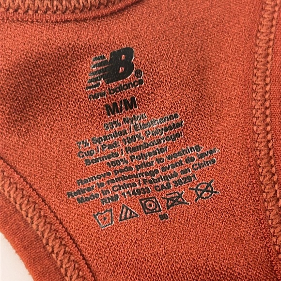 NEW BALANCE NB Ribbed Racerback Seamless‎ Athletic Tank Sports Bra Sz M - Picture 13 of 17